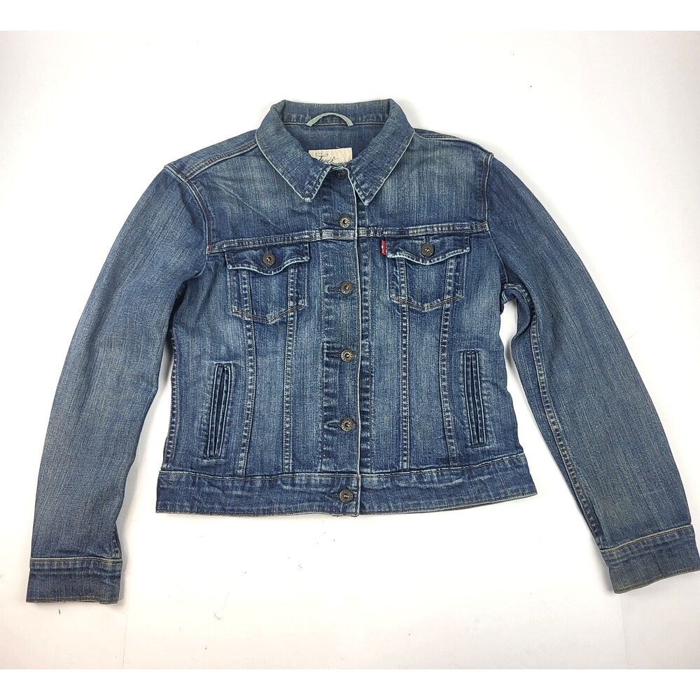 Levi’s San Francisco Denim Women’s Blue Stretch Trucker Classic Jacket Size M
